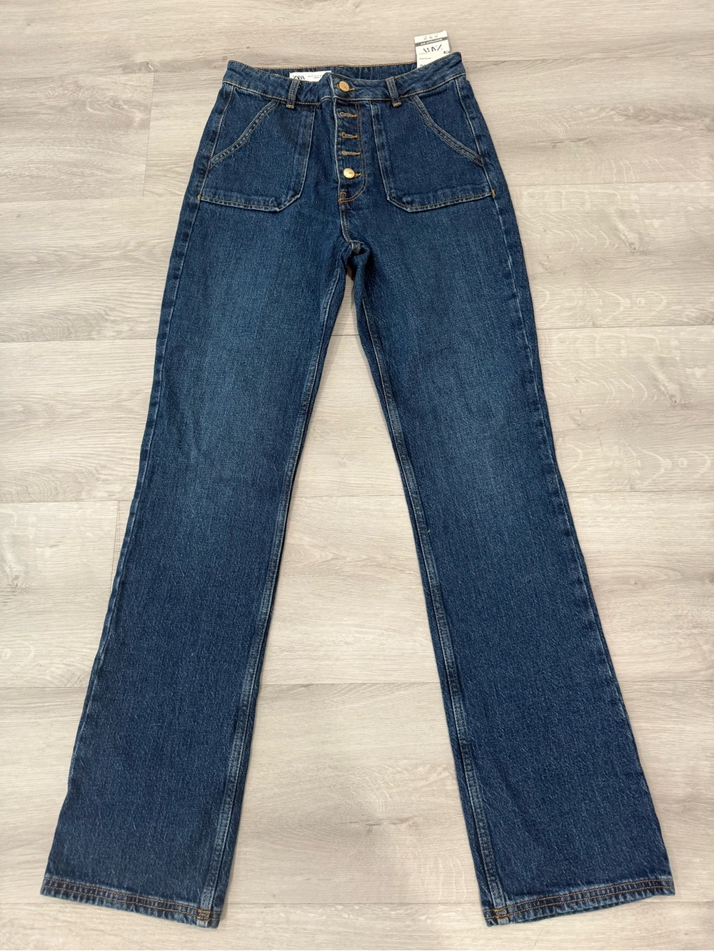 Sara Dark Indigo High-Rise Wide Leg Jeans